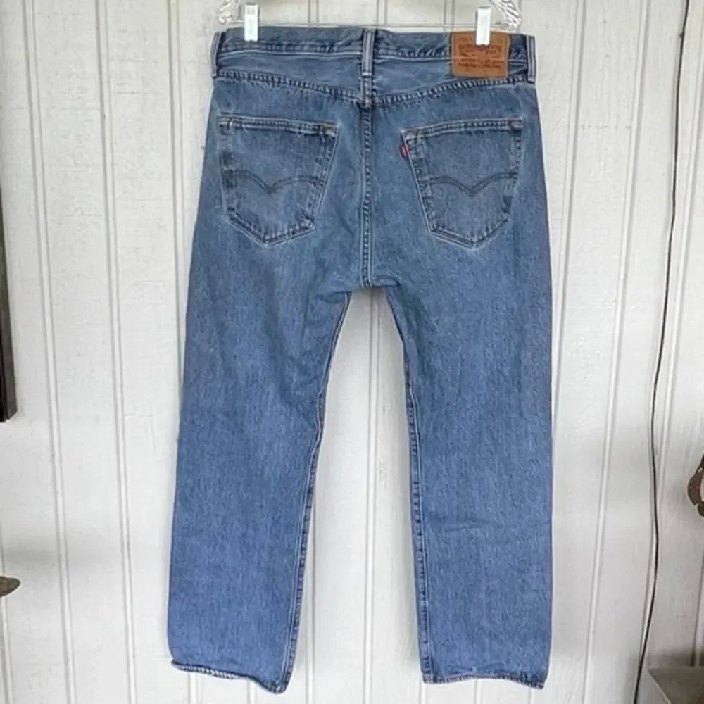 Levi’s 501 button fly blue denim jeans men 35/30 Mexico 2016
